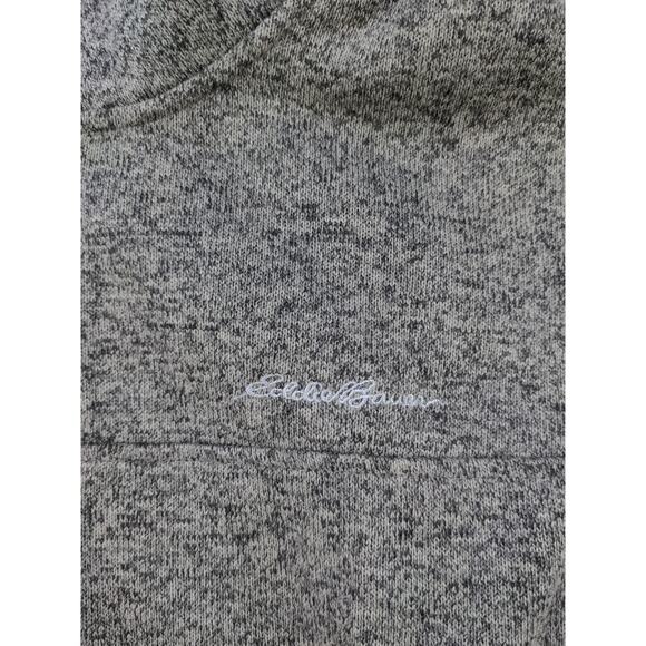 Mens Eddie Bauer Radiator Fleece Snap Mock Pullover Sweater XXL 2XL Gray Heather - Picture 7 of 11